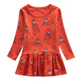 Kids Girls Long Sleeves Printed Princess Dresses childrensterritory