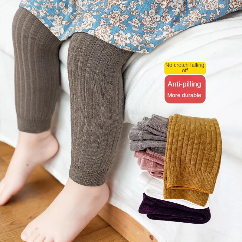 Little Boys Girls Knitting Stretch Pants Leggings for Winter childrensterritory