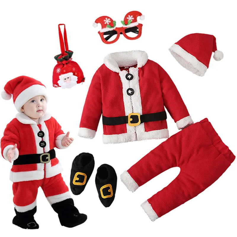 Santa Claus Cosplay Costume Set for Baby/Kids childrensterritory