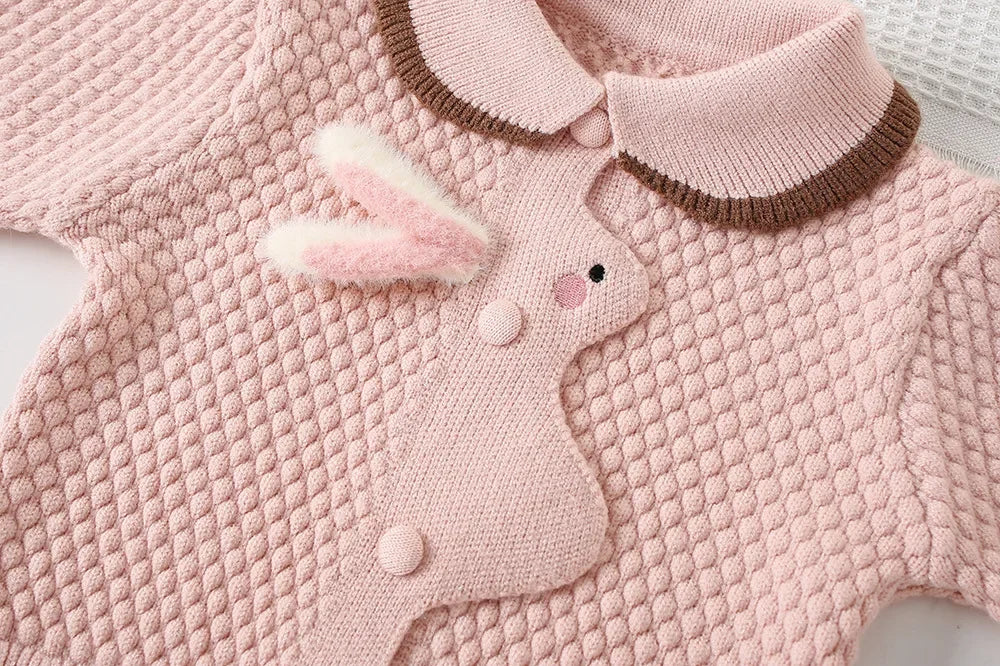 Girls’ Cartoon Design Elegant Winter Dresses