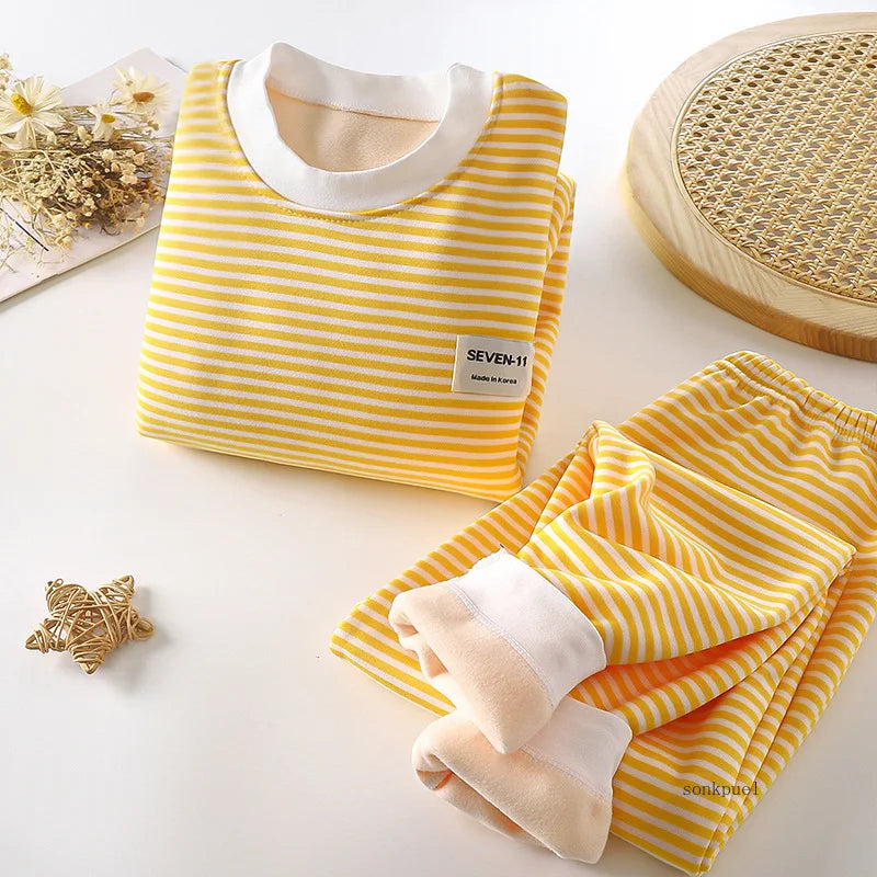 Kids' Long-Sleeved Casual Winter Clothing Set childrensterritory