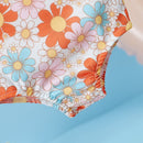 Kids/Baby Girls Floral Sleeveless Ruffle Swim Suit childrensterritory