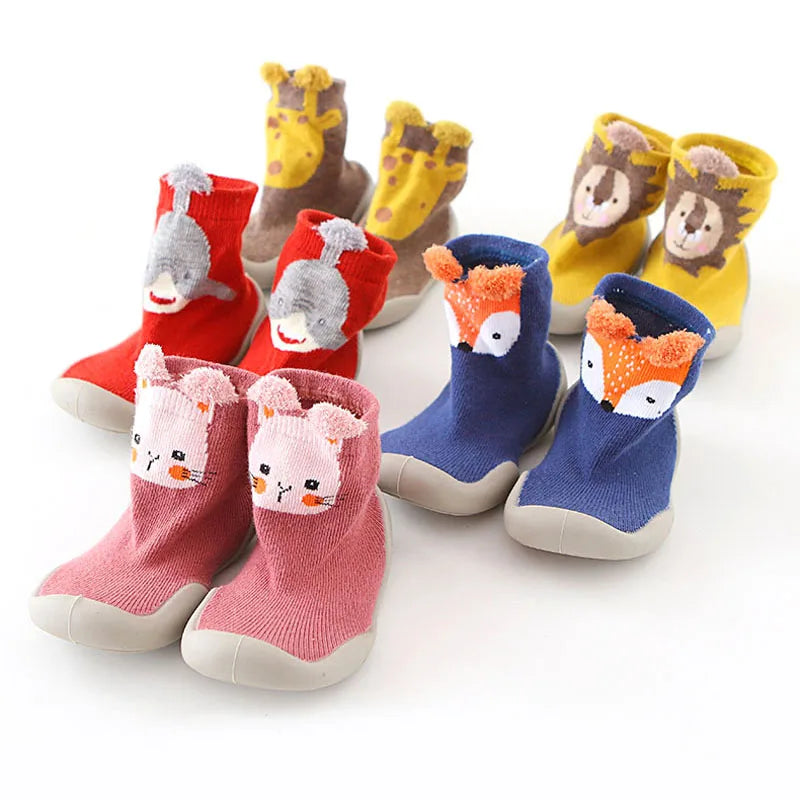 Baby Kids Soft Rubber Cartoon Design Shoes