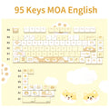 Dessert Cat Theme 95 Keycaps Kit for Mechanical Keyboard childrensterritory