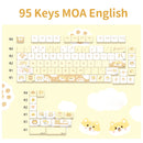 Dessert Cat Theme 95 Keycaps Kit for Mechanical Keyboard childrensterritory