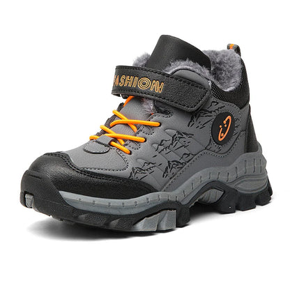 Children Hook And Loop Printed Design Fur shoes childrensterritory