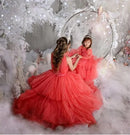 Mother Daughter Matching Puffy Princess Party Gowns childrensterritory