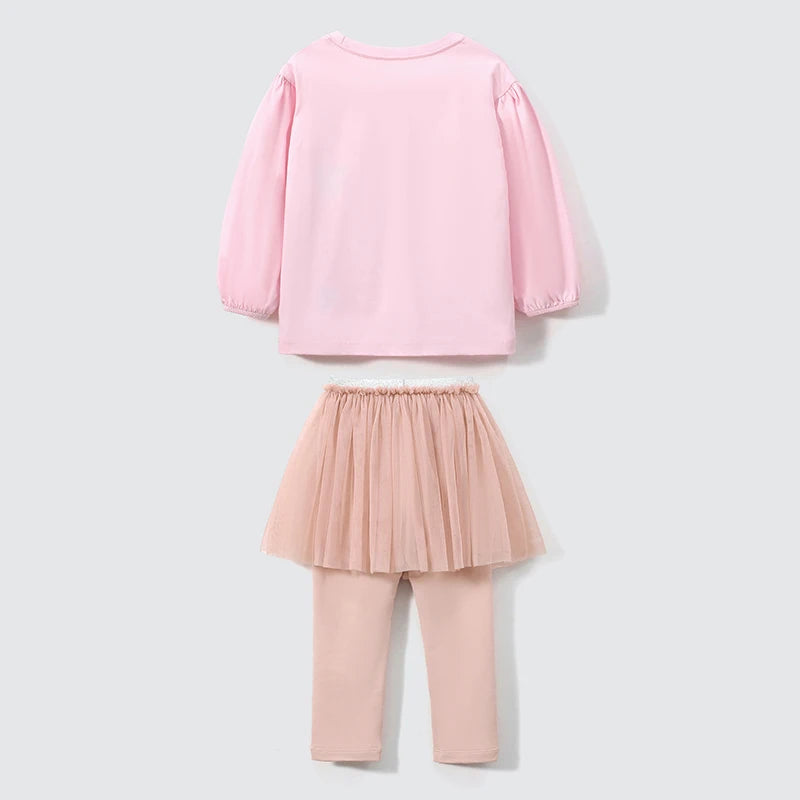Kids Girls Lovely Heart Design Casual Clothing Sets childrensterritory