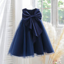 Lavender Scoop Neck Puff Girls Birthday Party Dresses