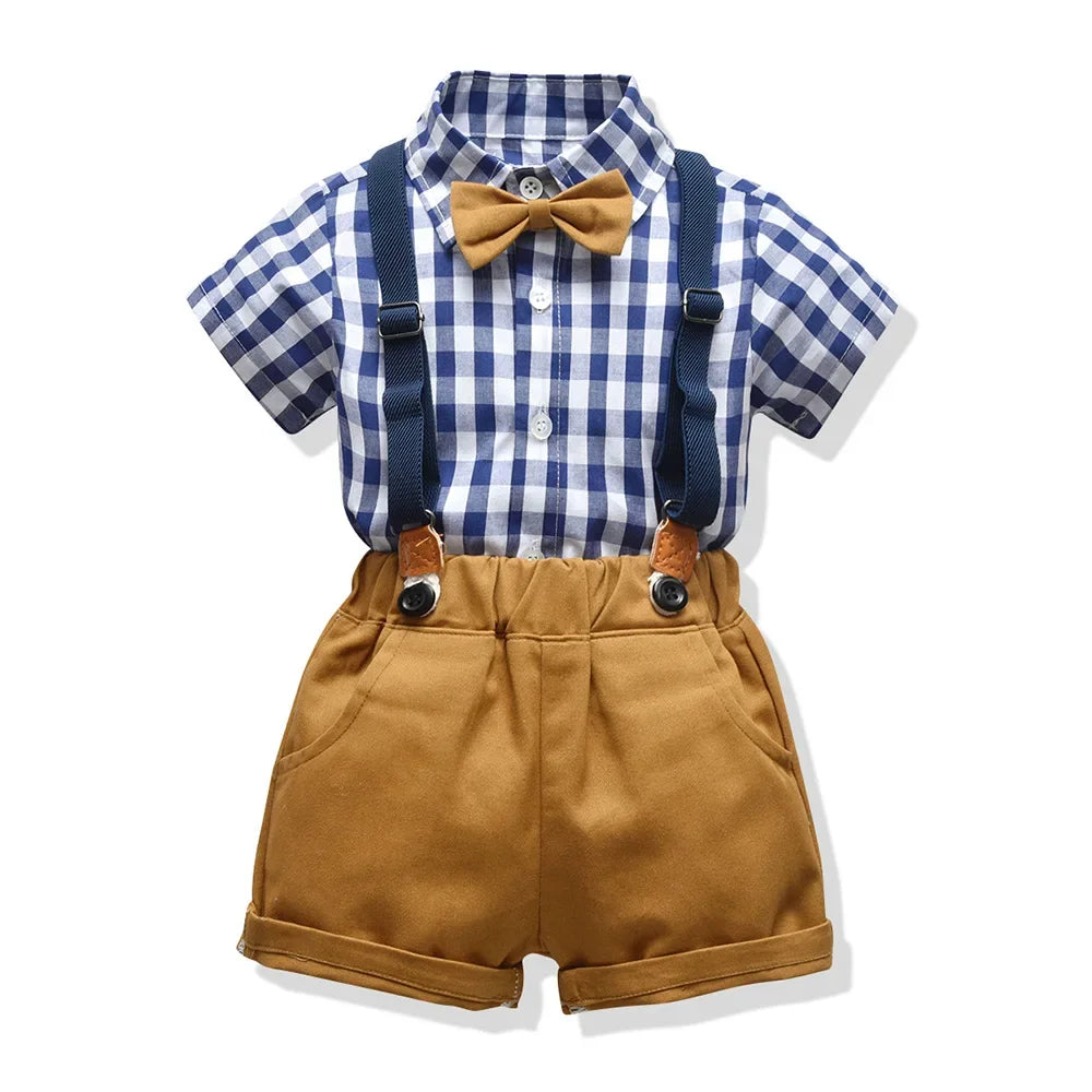 Little Boys Elegant Gentlemen Clothes Sets for Birthday Party