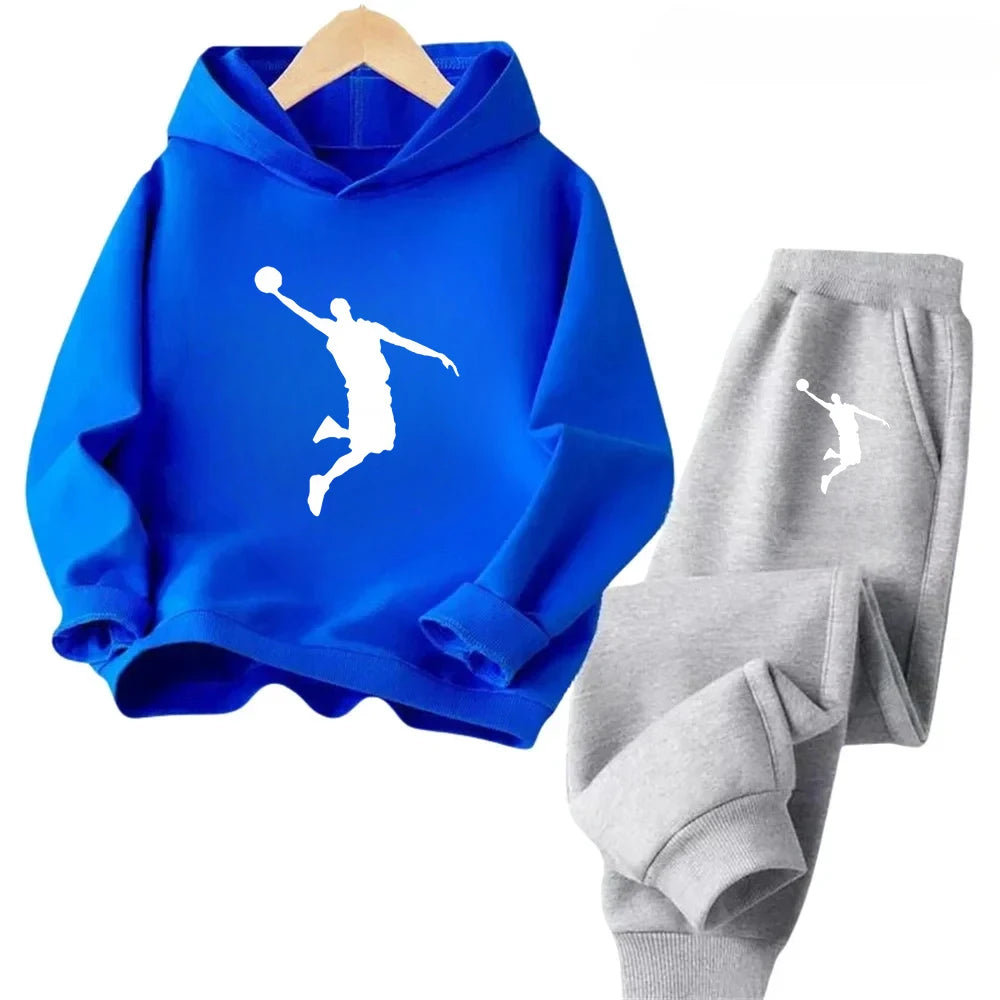 Kids’ Long-Sleeve Casual Winter Tracksuits with Sporty Design