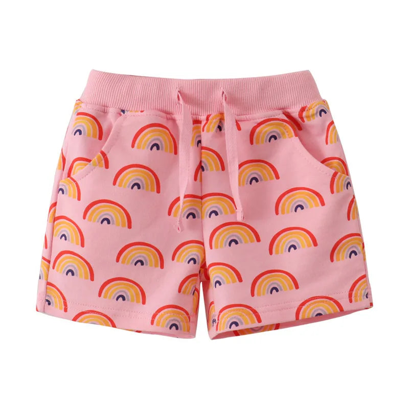 Kids Boys Jungle Theme Print Cotton Short Pants for Summer