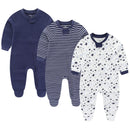 Newborn Baby Printed Warm Rompers with Zipper Closure