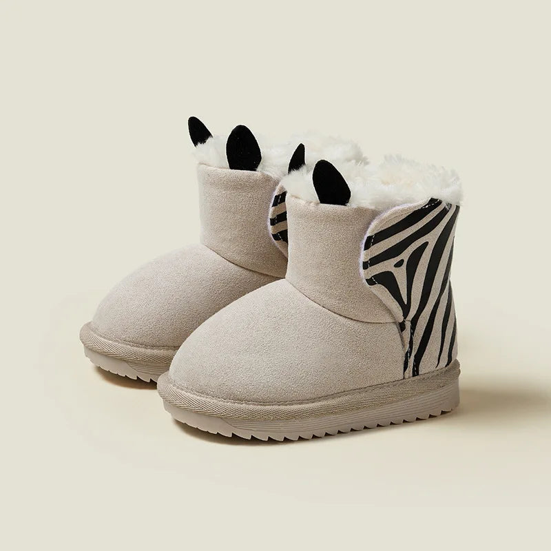 Warm Solid Color Cotton Snow Boots for Baby/Toddlers childrensterritory