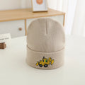 Casual Knitted Cartoon Excavator Embroidered Kids Caps childrensterritory