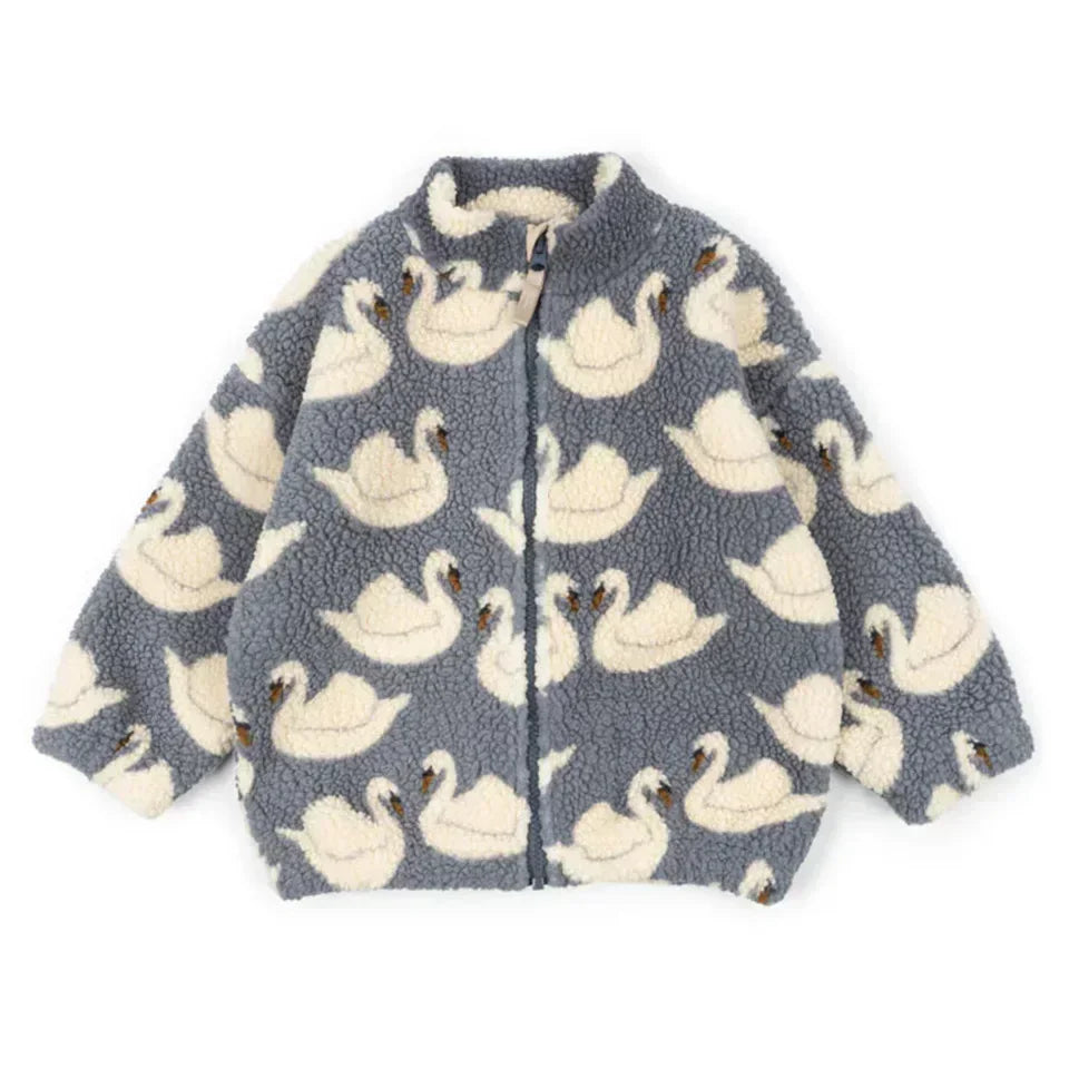 Colourful Cartoon Design Winter Outerwear For Kids childrensterritory