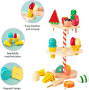 Kids Wooden Ice Cream Counter Playset childrensterritory