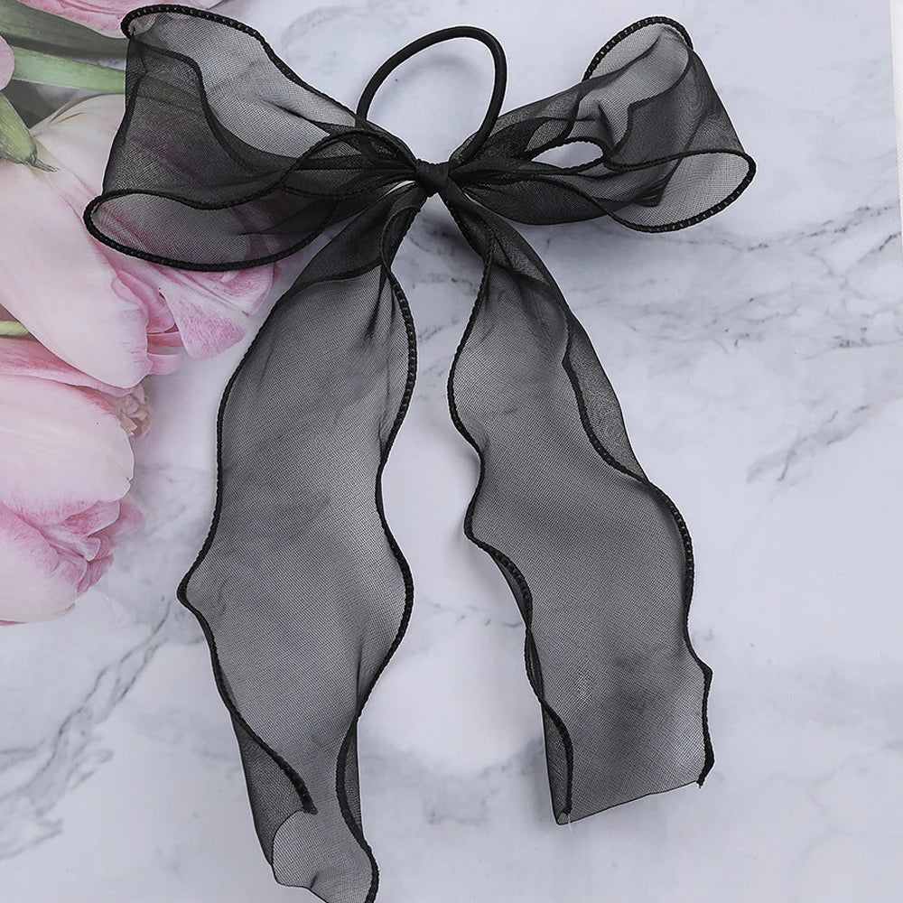 Lace Hair Rope Girls Streamer Elastic Hair Bands