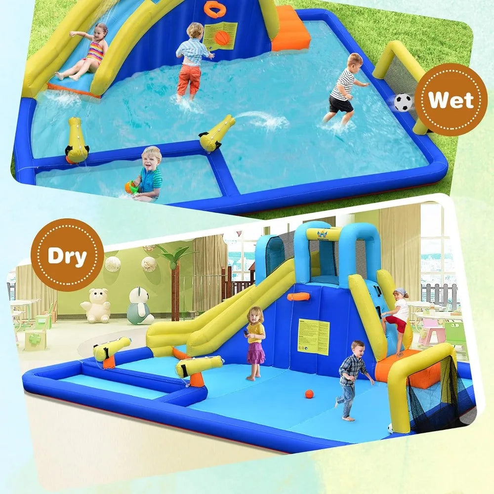 17x12FT Giant Inflatable Waterslide for Kids Outdoor Play childrensterritory