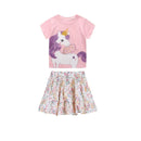 Little Girls Lovely Cartoon Design Summer Cotton Outfits childrensterritory