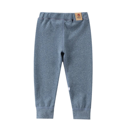 Pure Color Velvet Casual Kids Trousers for Spring and Autumn childrensterritory