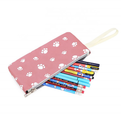 Paw-Printed 3-Piece Cute Waterproof Student Bag Set for Girls childrensterritory