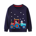 Kids Boys Cartoon Dinosaurs Print Cotton Sweatshirts childrensterritory