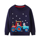 Kids Boys Cartoon Dinosaurs Print Cotton Sweatshirts childrensterritory