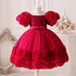Flower Lace Design Sequins Ball Gown Party Dresses For Girls childrensterritory