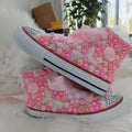 Mother-Daughter Matching Handmade Rhinestones Bling Sneakers