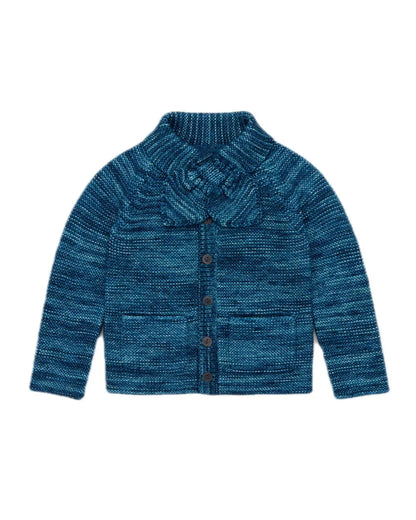 Retro Countryside Style Girls Knitted Cardigan Half Skirt Set childrensterritory