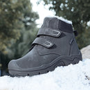 Kids Suede Fashion High Top Hook And Loop Warm Shoes childrensterritory