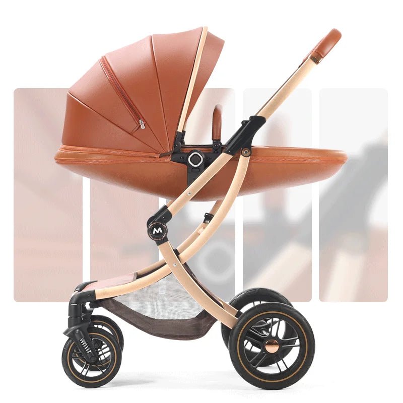 High Landscape, Luxury 3-In-1 Baby Carriage with Car Seat childrensterritory