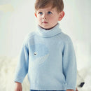Cute Cartoon Design Turtleneck Soft Sweater for Girls Boys childrensterritory