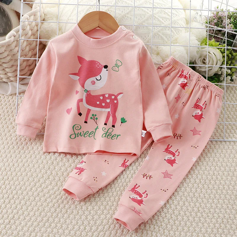 Kids Boys Girls Cartoon Clothing Sets for Autumn