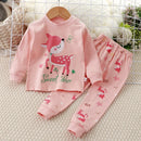 Elephant Embroidery Design Summer Clothing set For Girls