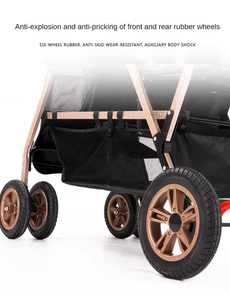 Lightweight Front & Back Seats Baby Pushchair