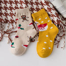 Kids Cartoon Print 5 Pairs Winter Socks childrensterritory