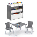 4-Piece Kids Playroom Table and Chair Set