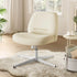 Armless Wide Cross Chair with Wheels for Home Office childrensterritory
