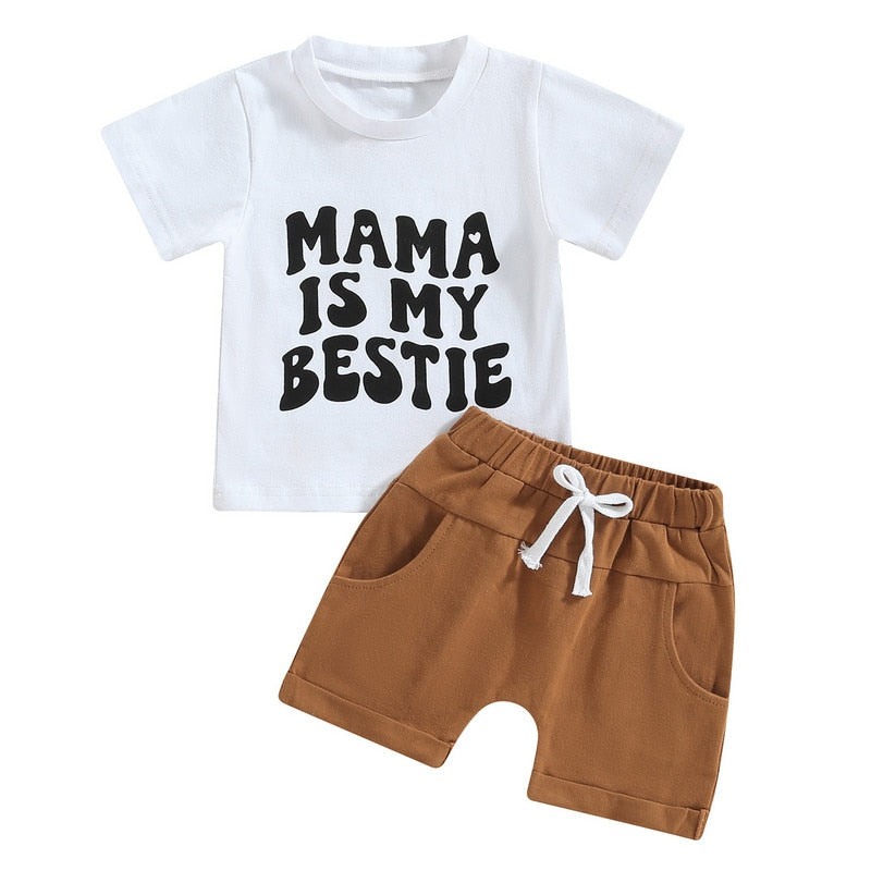 Baby Boys Short Sleeve Tops and Shorts Set for Summer childrensterritory