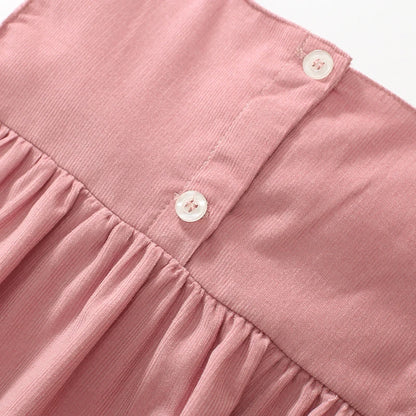 Two Piece Kids Girls Long Sleeves Casual Cotton Dress childrensterritory