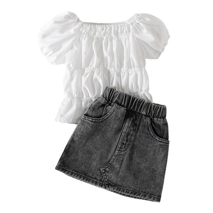 Kids Girl 2 Piece Floral Print Summer Fashion Outfits childrensterritory