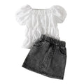 Kids Girl 2 Piece Floral Print Summer Fashion Outfits childrensterritory