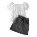 Kids Girl 2 Piece Floral Print Summer Fashion Outfits childrensterritory