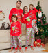 GRC Cartoon Print Matching Christmas Family Pajamas childrensterritory