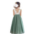 Kids Girls Flower Lace Design Princess Party Dresses for Summer childrensterritory