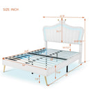 Modern Upholstered Princess Bed With LED Lights childrensterritory