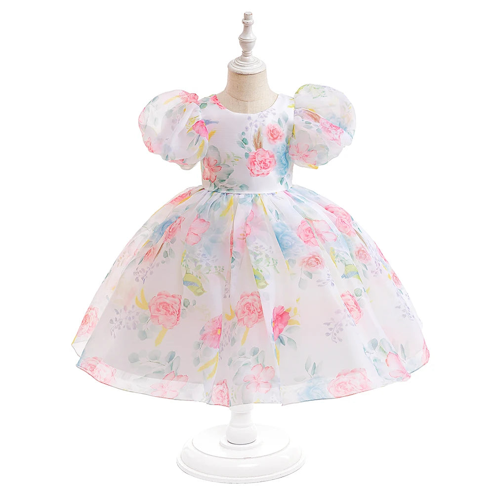 Little Girls Fluffy Formal Bridesmaid Dress/Prom Gowns childrensterritory