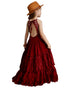 Girls Bohemia Lace Design Backless Chiffon Long Dresses childrensterritory